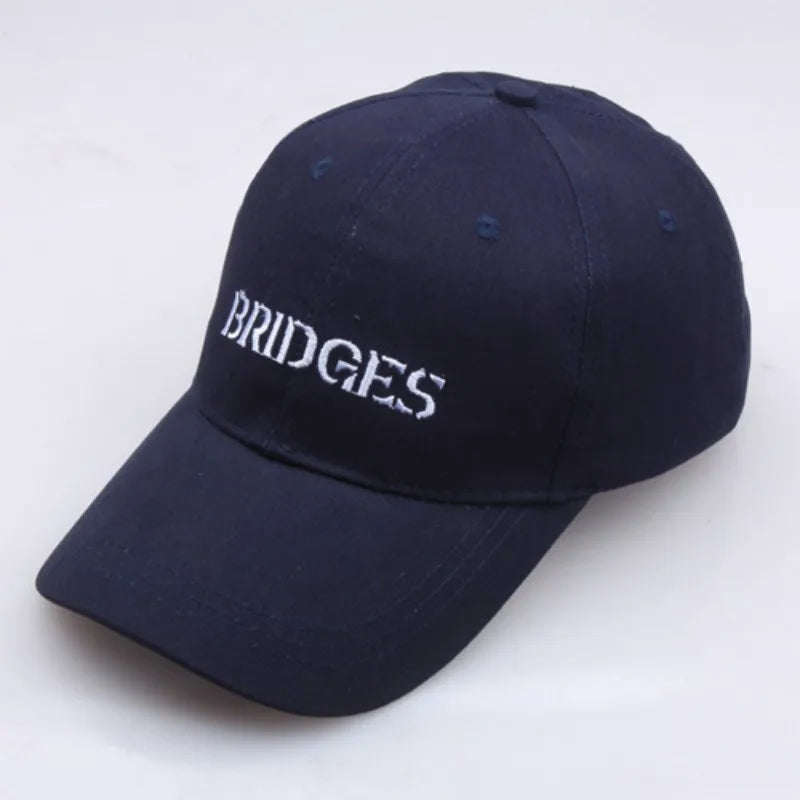 Steam Game Death Stranding Adjustable Cap Cosplay Sam Bridges Embroidery Baseball Outdoor Sun Hat Essential Hike Travel Headgear Qme Navy Blue