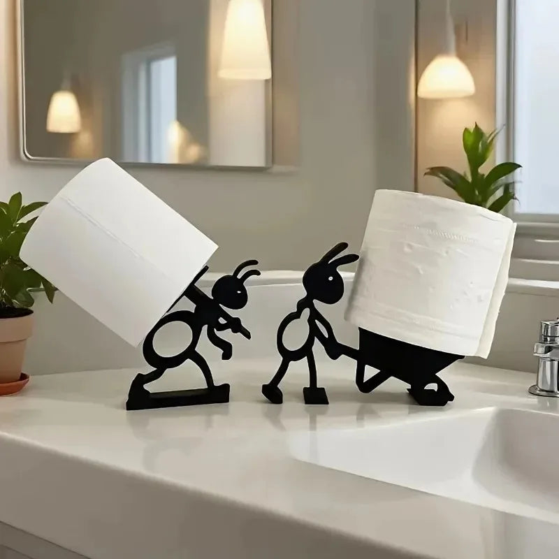 Cute Ant Tissue Holder Minimalist Practical Paper Roll Ideal Creative Qme