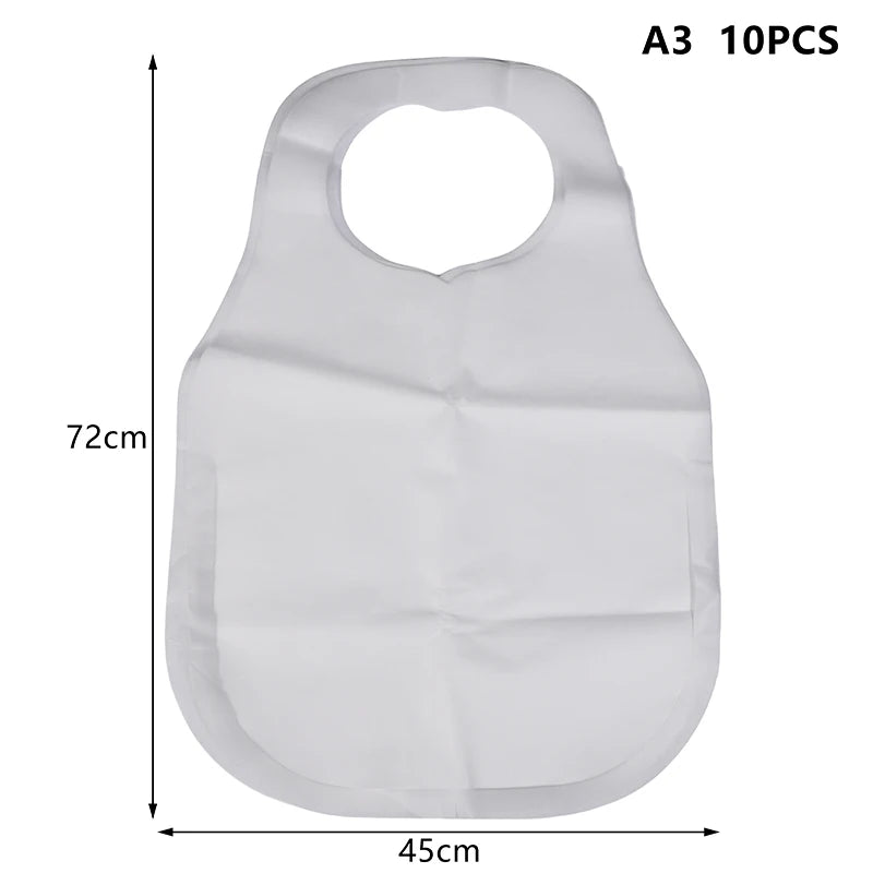 10 Disposable Apron Hotpot Oil-proof Anti-fouling Adults Bib Portable Qme A3-10pcs