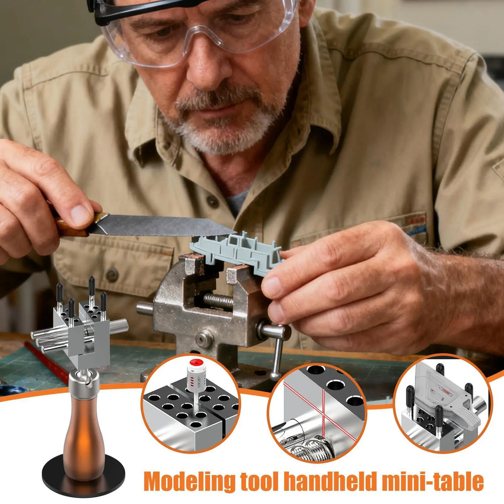 Small Bench Vise Tabletop Workstation Portable Handheld Mini Model Qme
