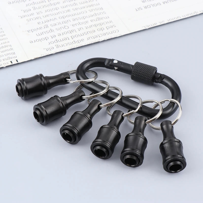 Keychain Adapter Drill Bits Change Screw Bit Holder 1 Hex Screwdriver Qme