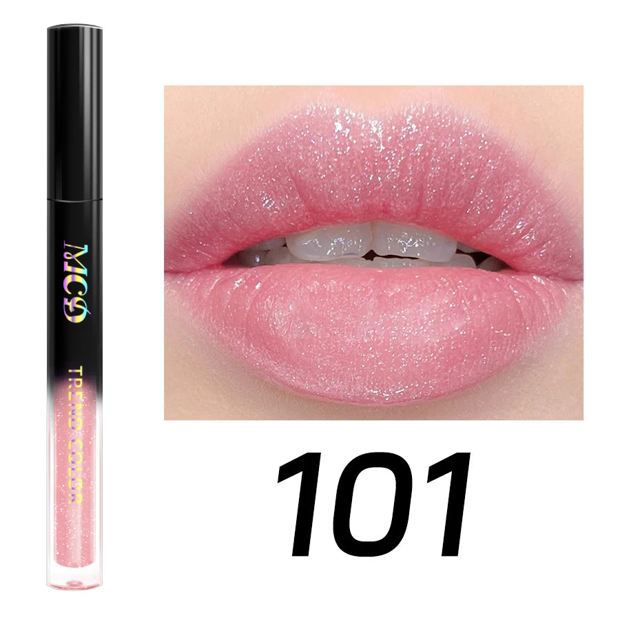 15 Glitter Lip Glaze Long Lasting Waterproof Liquid Lipstick Dewy Qme 101