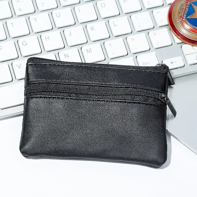 Women Men Coin Purse Small Bag Wallet Change Purses Zipper Money Bags Qme