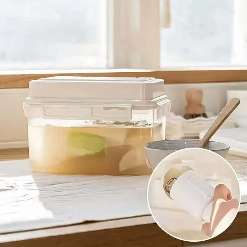 Kimchi Press Storage Container Pickle Jar Gherkin Sauerkraut Qme