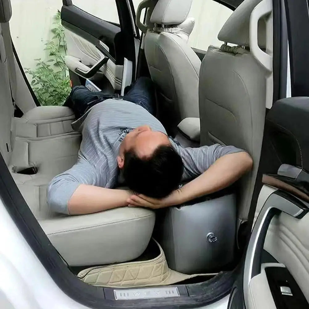 Car Travel Bed Inflatable Bed Back Seat Inflable Air Mattress Accessories Car Interior Self-driving Camping Accessories Qme