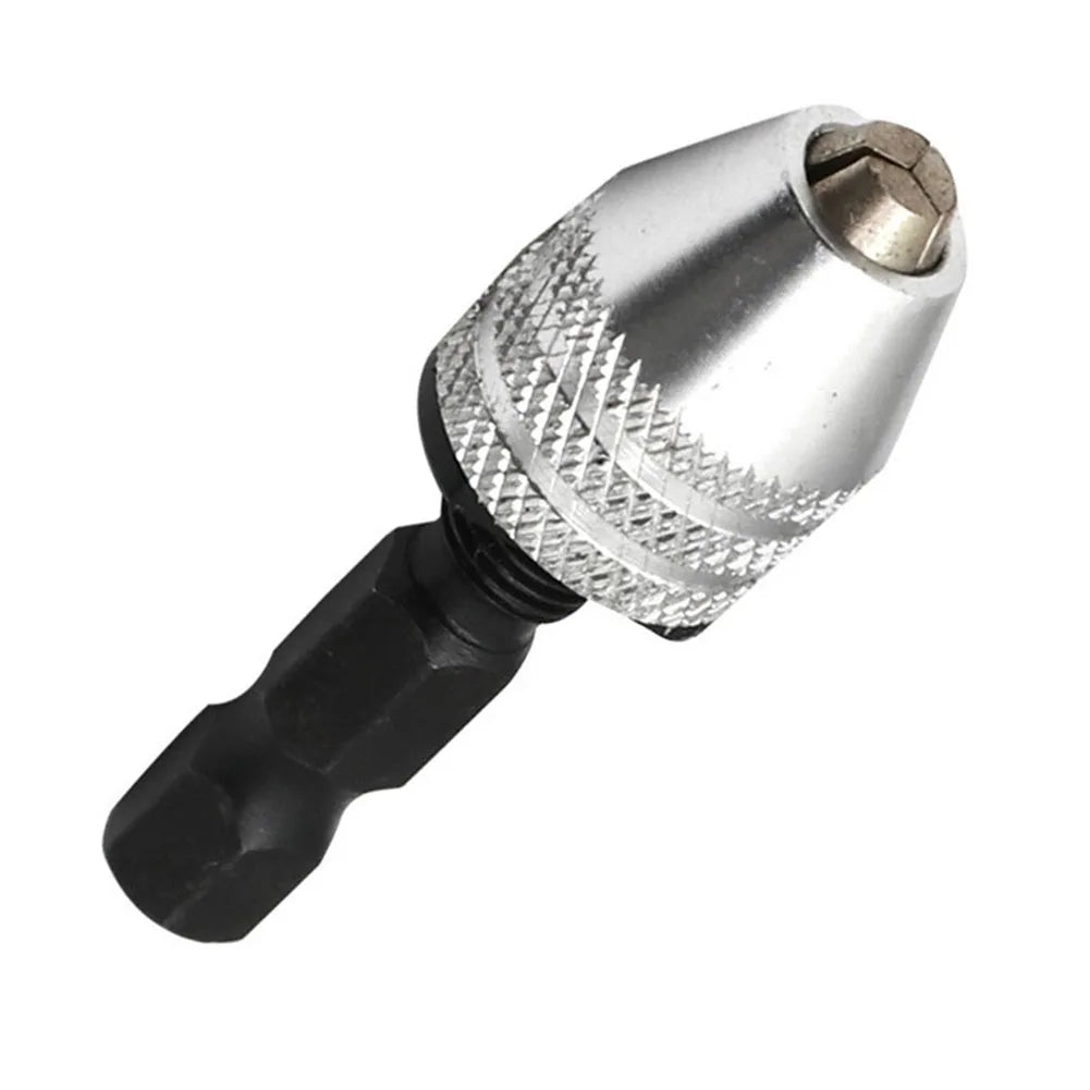 0.3-3.4mm Keyless Drill Chuck Converter Electric Drill Bits Collet Converter 1/4'' Hex Shank Adapter Quick Change Qme Default Title