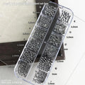 Punk Charm Box 1 Metal Design Nail Art Perfect Fashionistas Qme Black