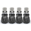 4Pcs/set Anti Slip Dog Socks with Straps Traction Control for Indoor Hardwood Floor Wear Pet Paw Protector for Small Dogs Qme Black L