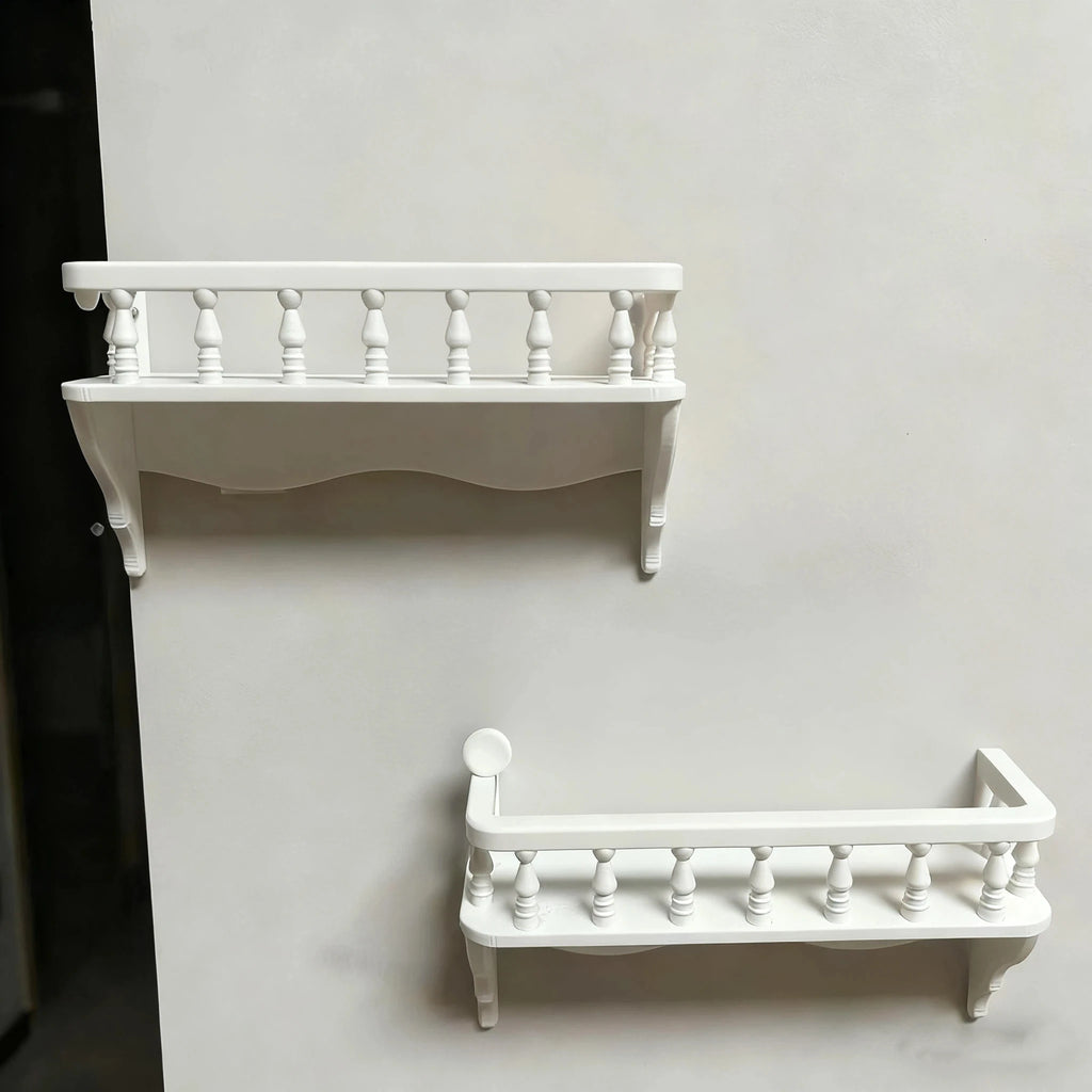 1 12 Dollhouse Simulation Wall Mounted Storage Rack Scene Decoration Qme