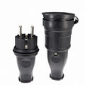 European Waterproof Power Plug Socket 16A Industrial Grade Rubber Qme A1