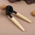 Heavy Duty Aluminum Nutcracker with Wood Handles Manual Tool Opening Lobster Pecan Walnut Crackers WoodHandled Aluminum Nutcrack Qme A