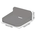 Small Shelf Wall Mount Tiny Wall Shelf Security Camera Bracket Holder Floating Display for Window Apartment Renter Bedroom Dorm Qme Transparent gray