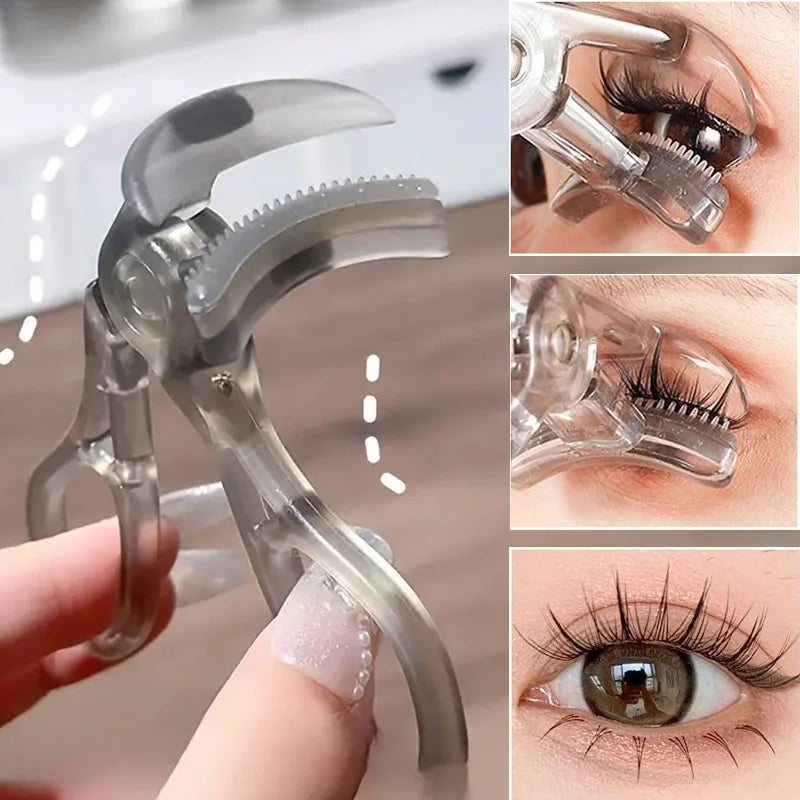 Portable Wide-angle Eyelash Curler Built-in Comb All Eye Shapes Qme