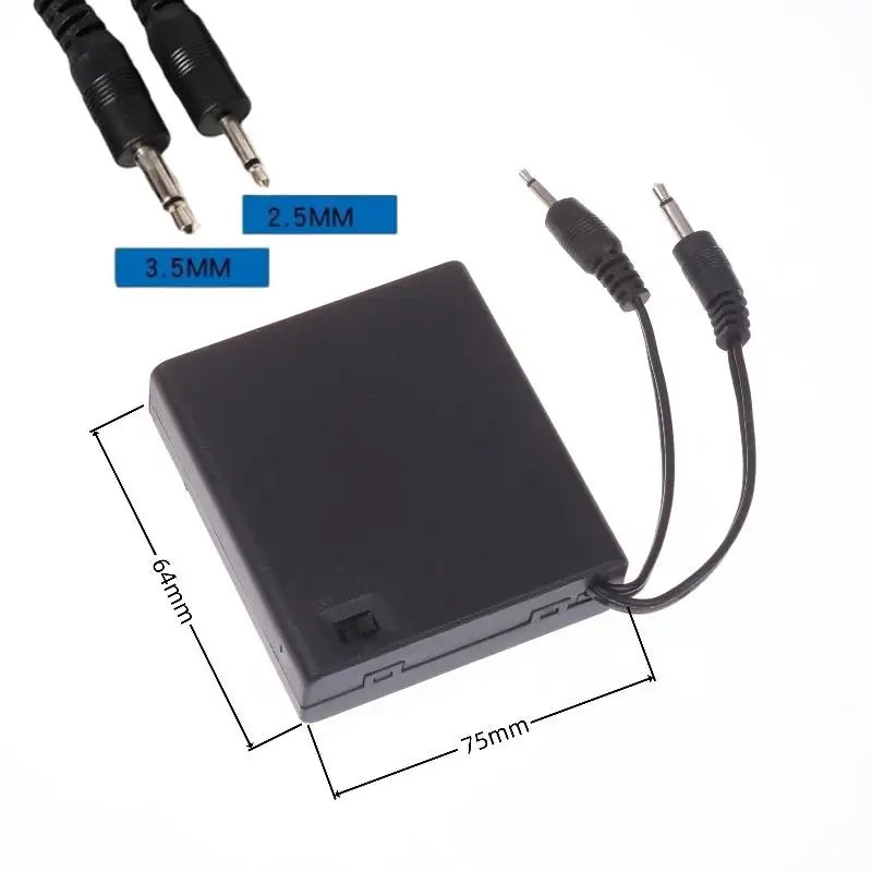 1Pcs 2.5mm Plug Password Electronic Lock Emergency Spare Battery Box Accessories 6V Safe Universal External Power Box Qme
