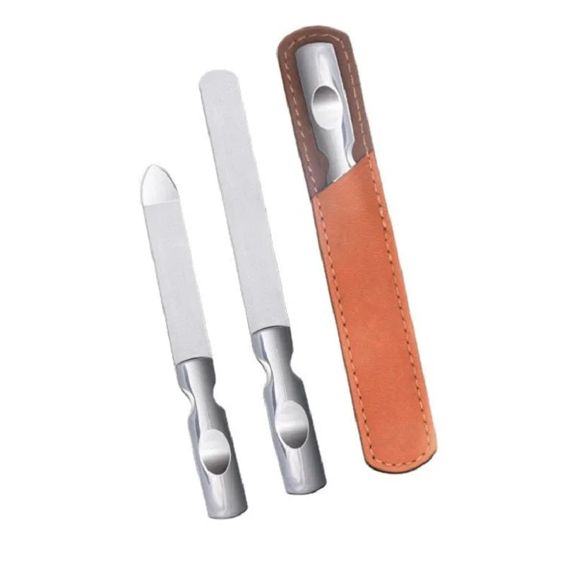 High-quality Double Sided Nail Files Stainless Steel Manicure Qme