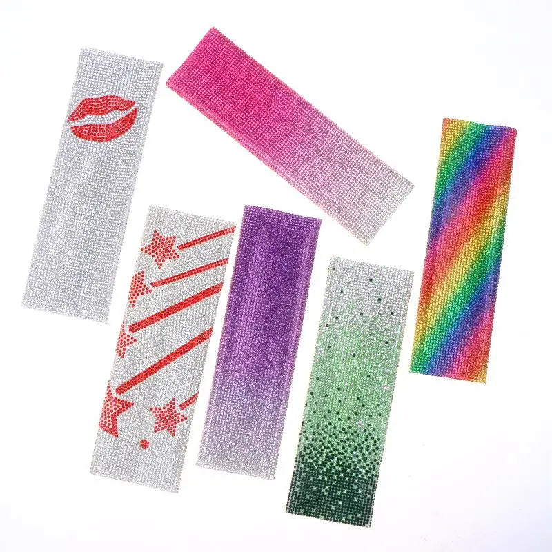 Glitter Rhinestones Wireless Microphone Sleeve Bling Decorative Qme