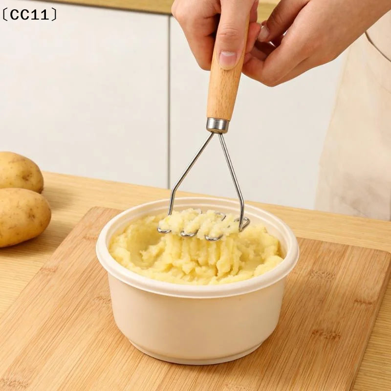 Mud Press Masher Puree Juice Maker Baby Food Supplement Stainless Qme