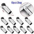 Structural Pipe Connectors Metal Tube Connector Rod Support Fixed Qme Two Way 10pcs