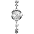 2026@//Elegant Women Watches Luxury Rhinestone Bracelet Bracelet Quartz Watch Reloj Mujer Girls Clock Gift（Without Box） Qme Silver