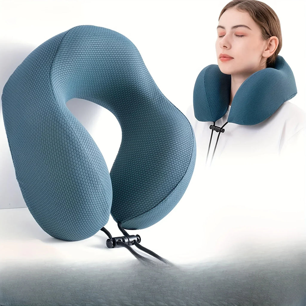 Cervical Pillow Outdoor Camping U-shaped Memory Cotton Travel Storage Qme