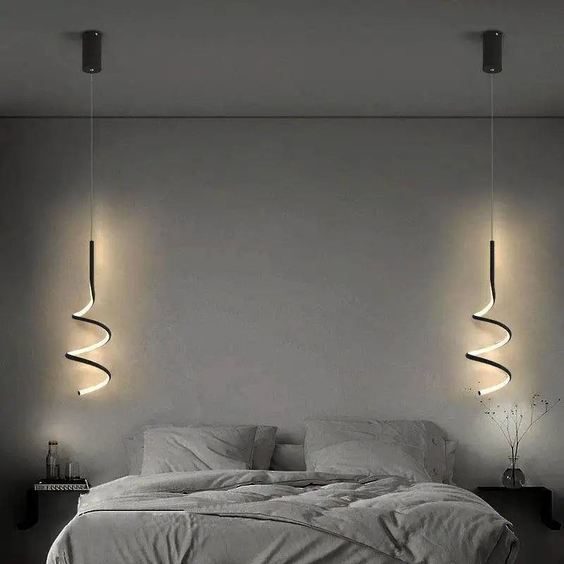 Nordic LED Pendant Light Indoor Lighting Home Hanging Lamp Decoration For Bedroom Dining Table Living Room Stairs Chandeliers Qme