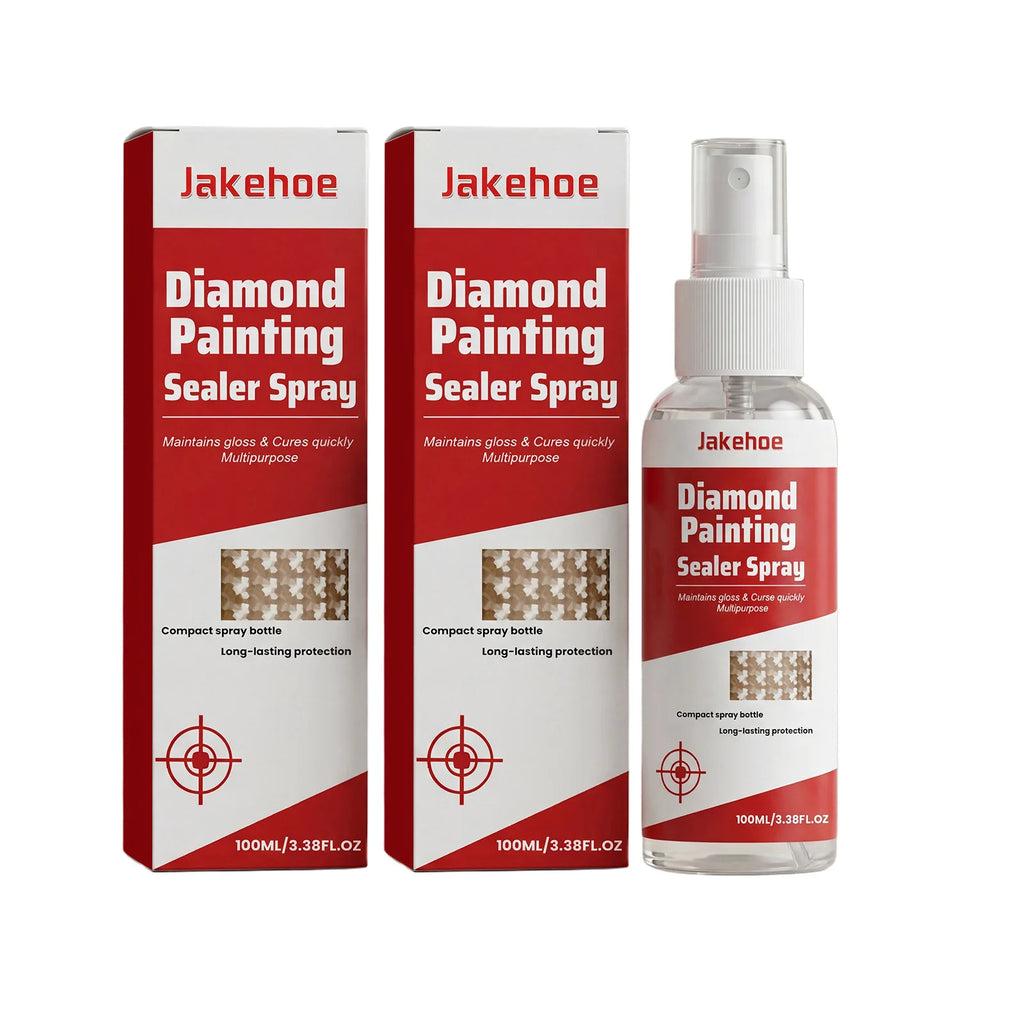 Diamond Painting Sealer Spray Fast Curing Transparent Coating Preserve Sparkle Shine Prevent Fading Diamond Art Protective Spray Qme 2 x 100ML Boxed