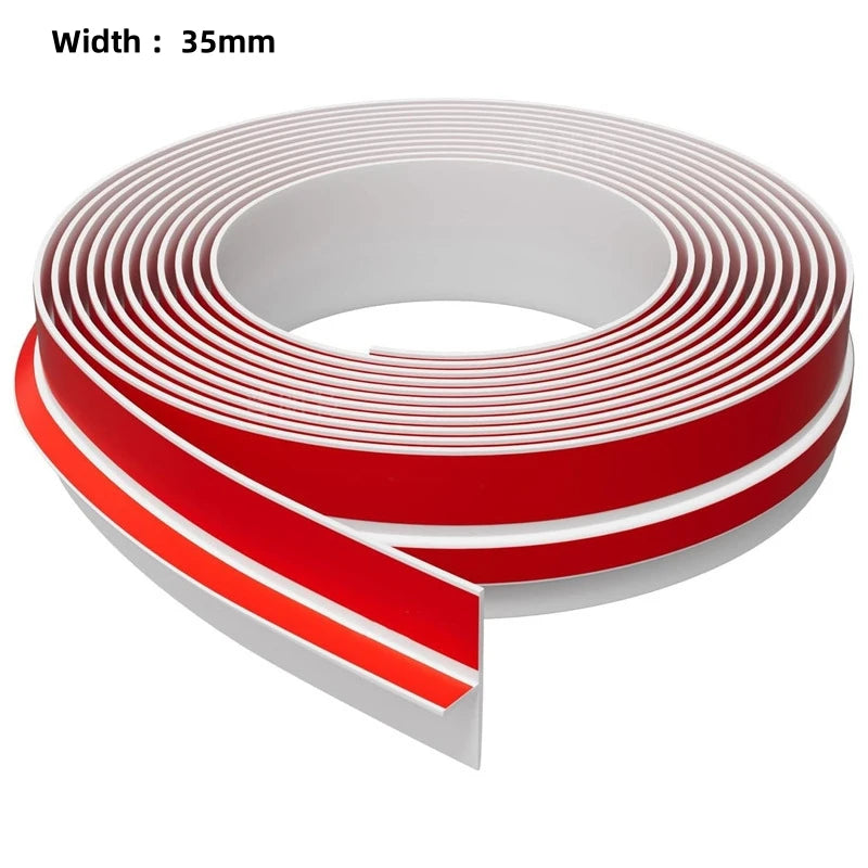 T-Shape Door Draft Stopper Dustproof Soundproof Self-adhesive Seal Strip Door Window Gap Windproof Silicone Weather Stripping Qme WHITE 1M