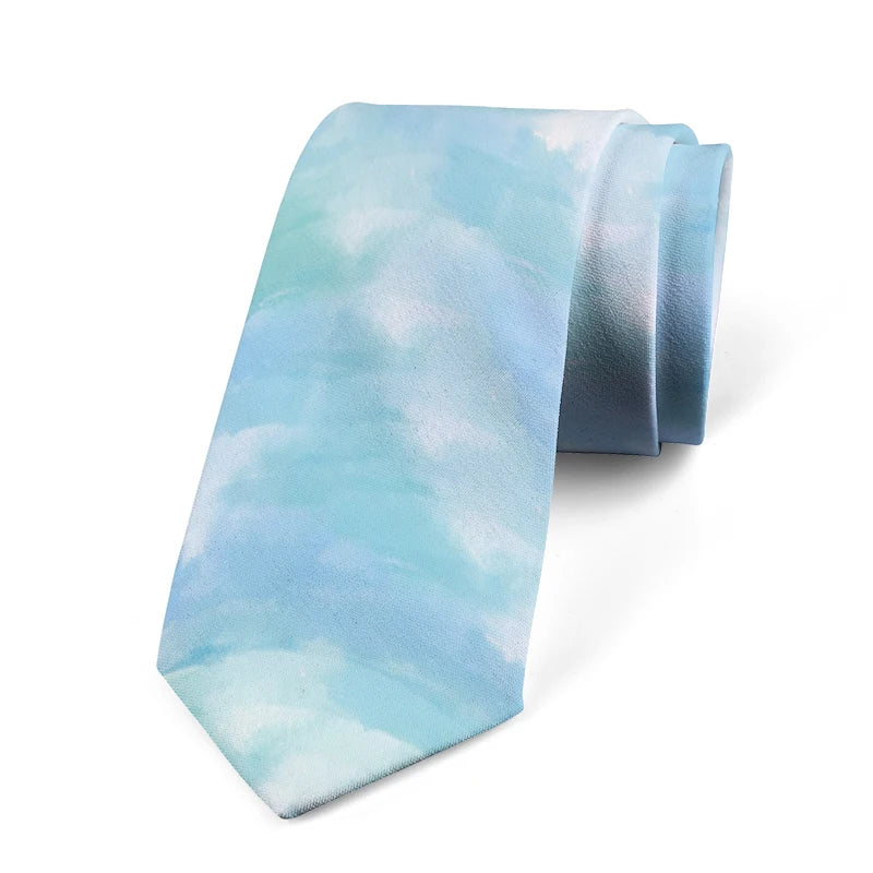 Very Sky Butterfly Print Tie Men's Casual Galaxy Fun Unisex Business Qme style1