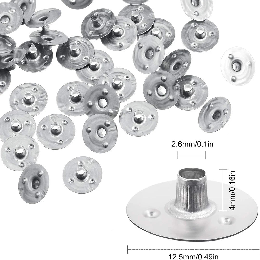 Metal Candle Wicks Sustainer Tabs Multi-purpose Base Handmade DIY Qme