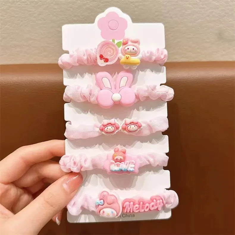 Clow Mi Cartoon Hair Tie Cute Gentle Clips Accessories Students Qme 14