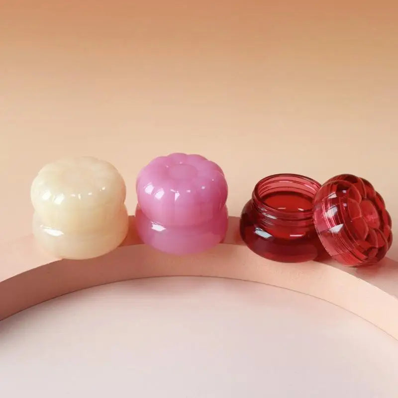 Plastic Lip Scrub Jars Cover Balm Mask Skin Care Container Cute Blush Qme