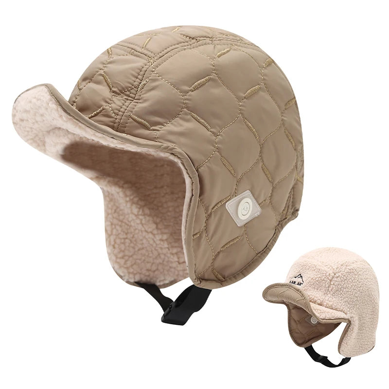 Winter Men Women Trapper Aviator Trooper Earflap Warm Waterproof Ski Qme Khaki