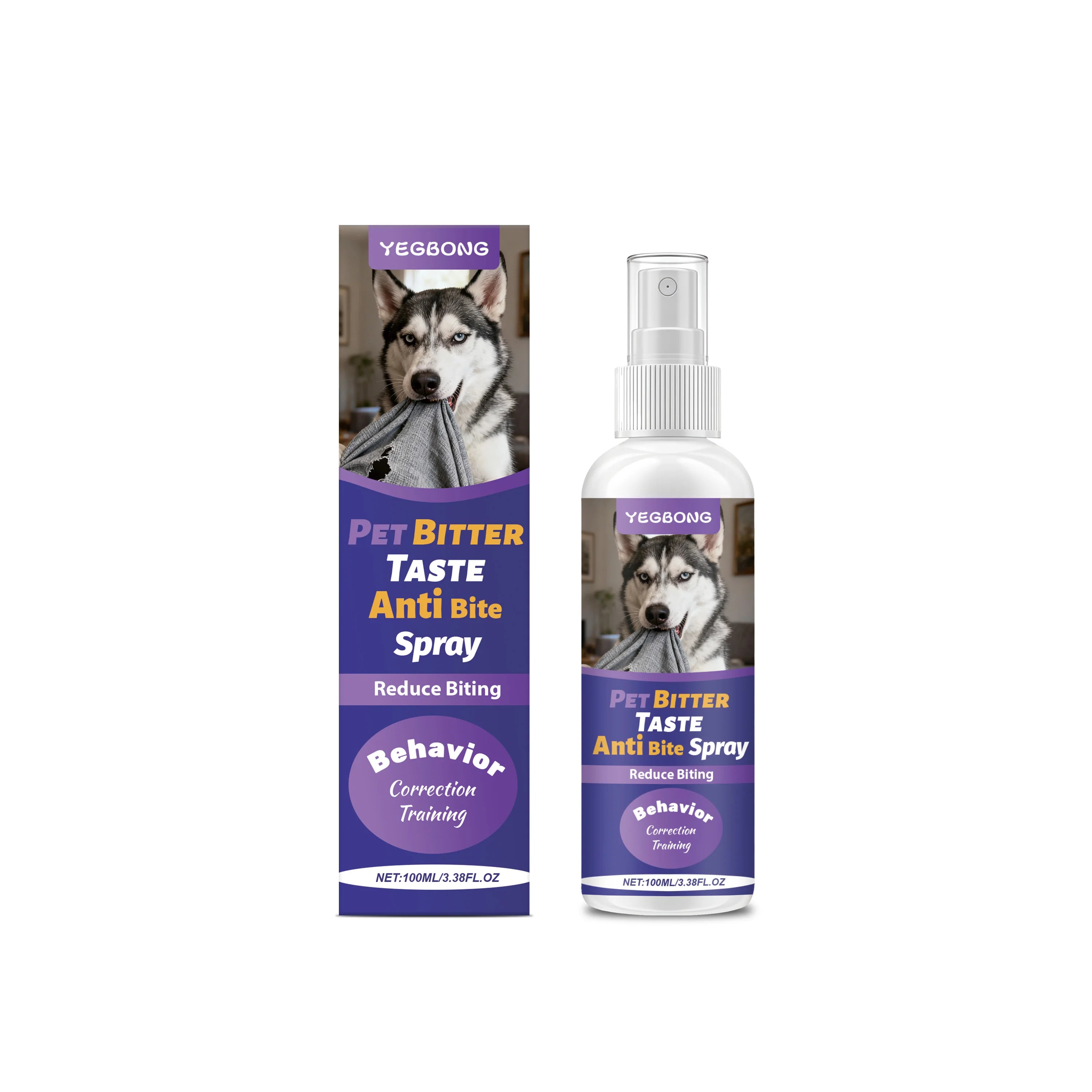Pets Anti Chewing Spray Behavior Correction Reduce Biting & Chewing Habits Protect Furniture Emit Bitter Taste Training Supplies Qme 100ml Boxed
