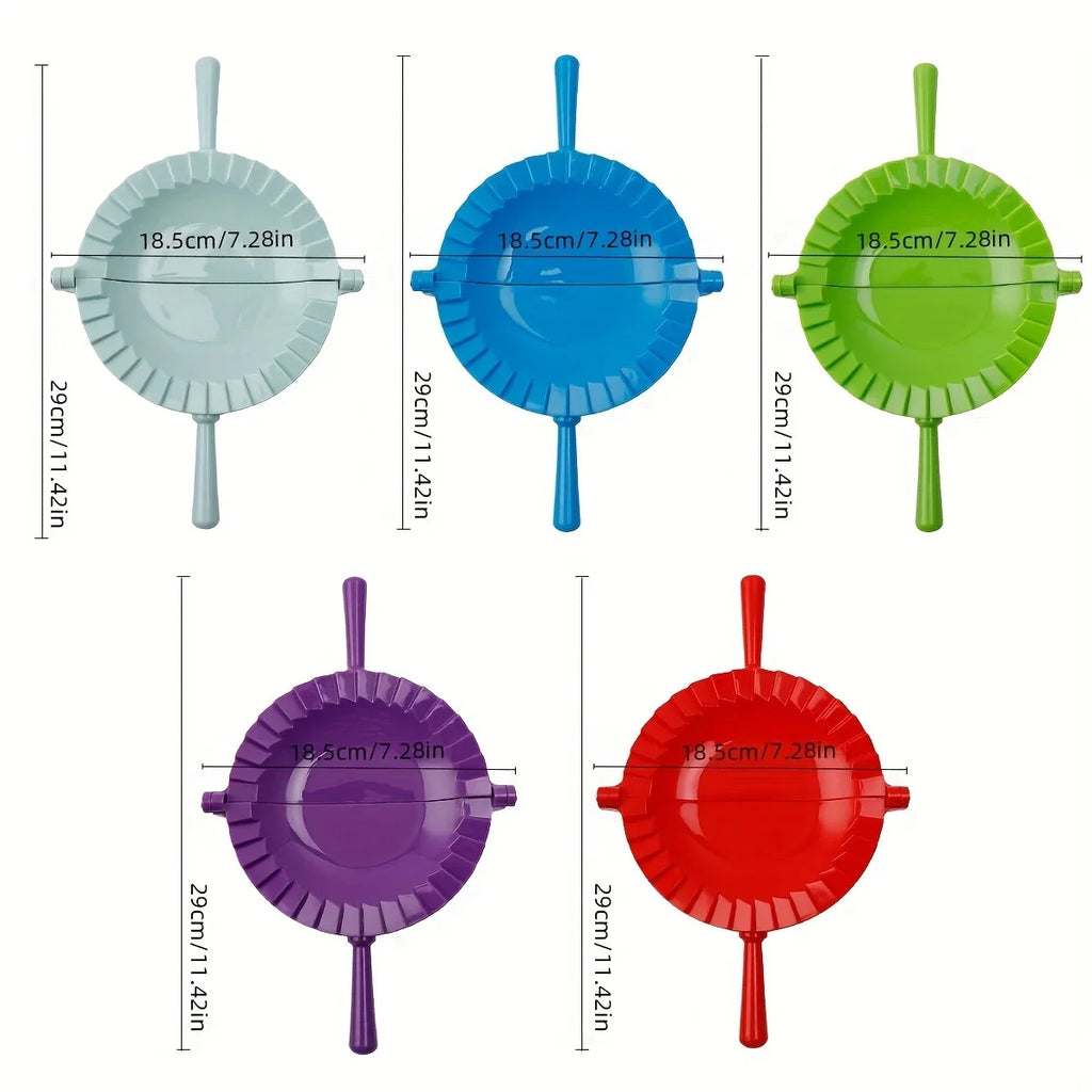 Large Pastry Dough Cutter Mold - Durable Plastic Pie & Dumpling Mold with Ergonomic Handle, Multi-Color Options for Baking, Qme