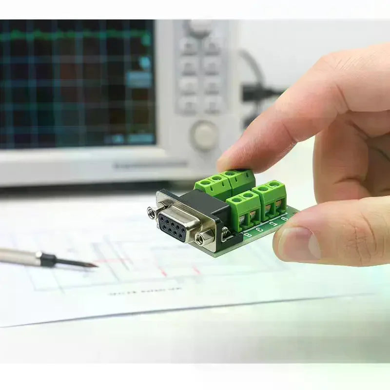 Db9 Serial Com Transfer-free Solder Terminals Rs232 Male Connector Qme