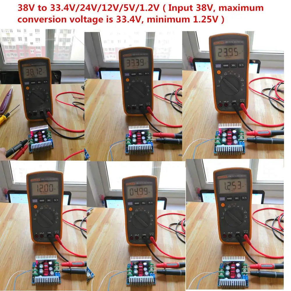 20A 300W CC CV Step Down Module Adjustable DC 6-40V to 1.2-36V Voltage Regulator Buck Converter Constant Current Power Supply Qme