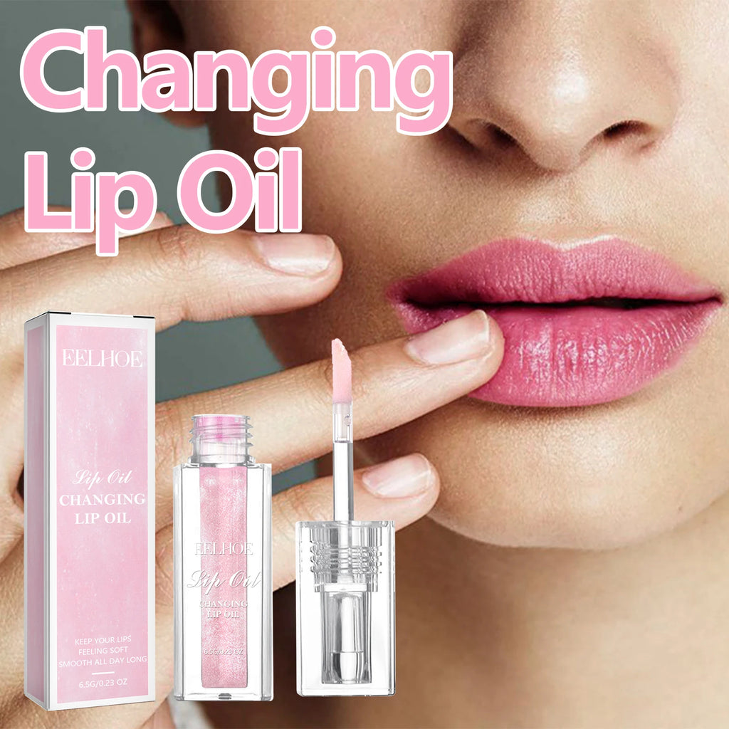 Color Changing Lip Oil Fades ＆ Smoothes Fine Lines On The Lips Moisturizes ＆ Prevents Dryness ＆ Cracking Color Changing Lip Care Qme