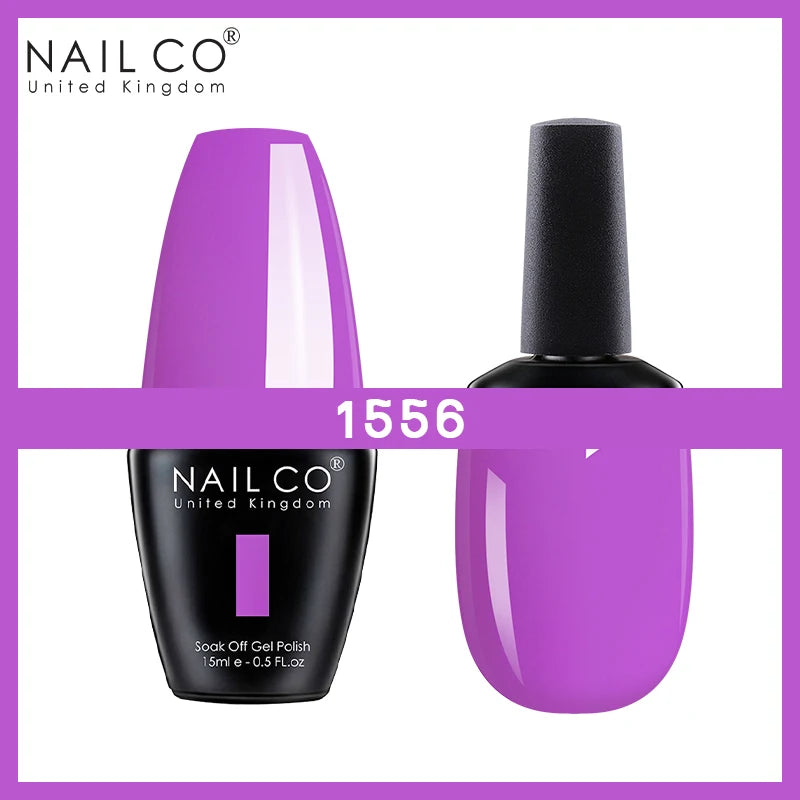 NAILCO Nude Nails Gel Nail Polish UV LED Semi-permant Varnish Hybrid Qme 1556