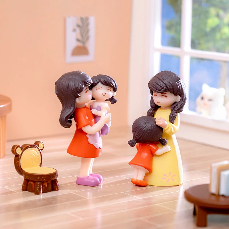 DIY Home Desktop Decoration Ornaments Miniatures Figurines Mother's Qme