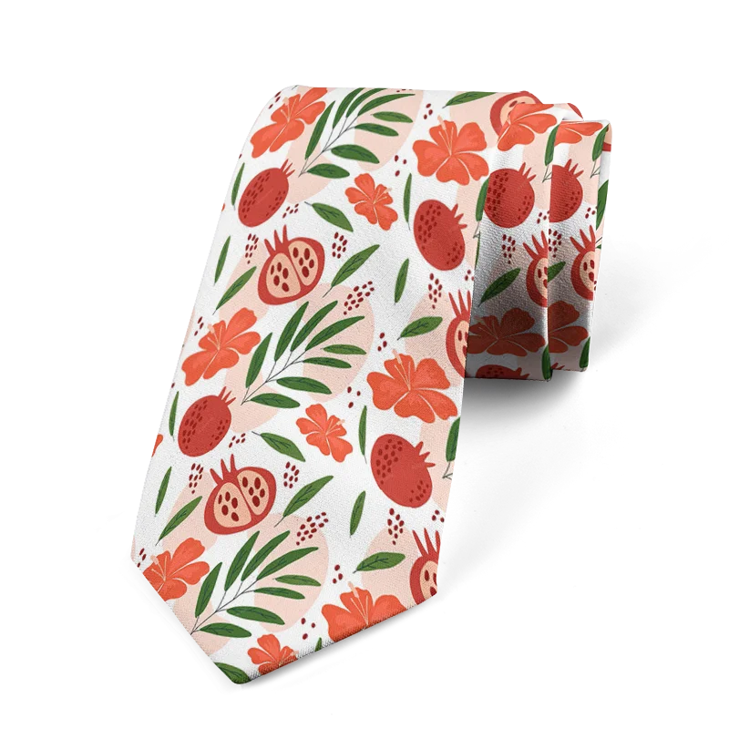 Funny Cartoon Fruit Printed Tie Men's Suit Personality Business Qme style8