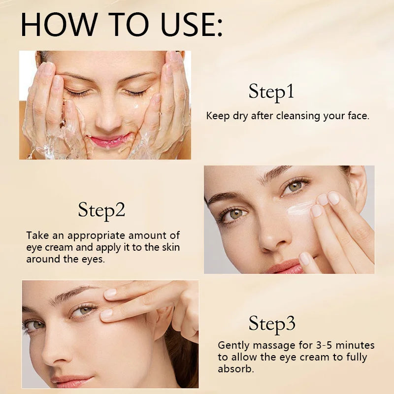 Temporary tight eye eye frost, instant reduce puffiness, dark circles and puffiness, anti-aging fine lines, firming tender eye Qme
