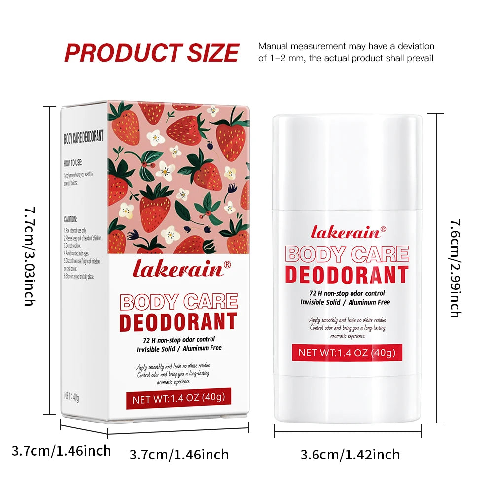 Lady Deodorant Fruit Balm Peach Flavor Strawberry Cantaloupe Grape Qme