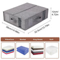 Bed Sheet Storage Sheets Organizer For Linen Closet Foldable Fabric Box Bedding Bag For Closet Bedroom Moving Apartment Dorm Qme Gray China Mainland