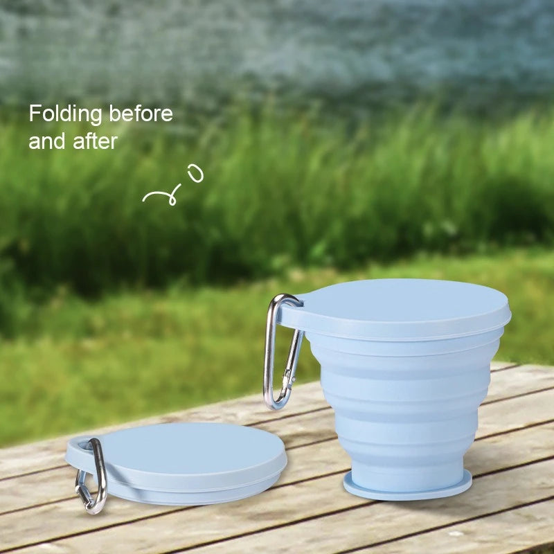Outdoor Portable Silicone Foldable Cup Food Grade Heat-resistant Qme