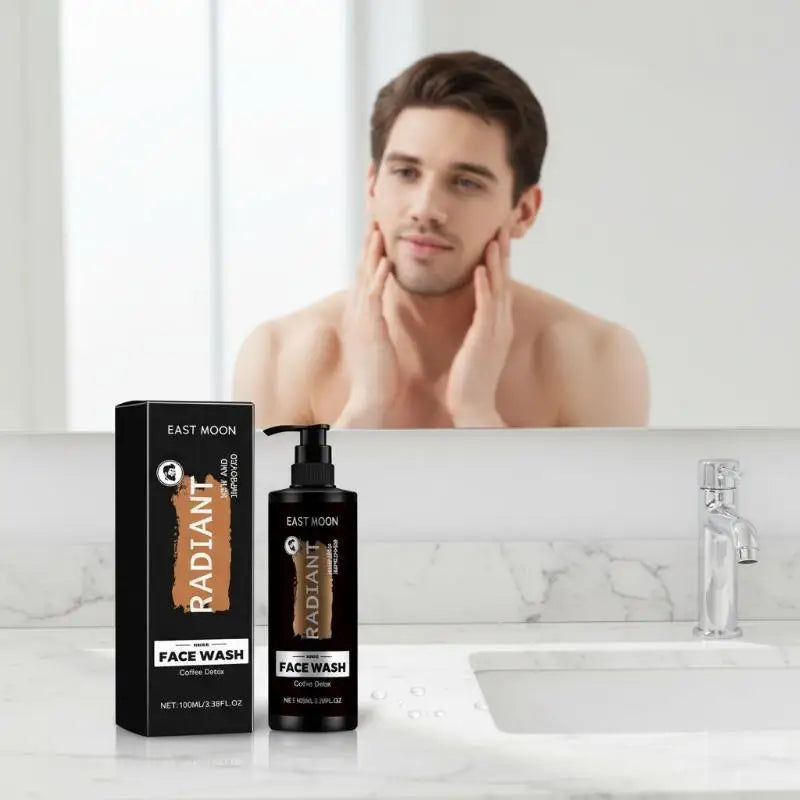 Men Facial Wash Deep Cleansing Oil Control Exfoliating Whitening Qme