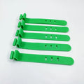 Cable Organizer Silicone Wire Binding Data Tie Management Bobbin Qme green 20pcs