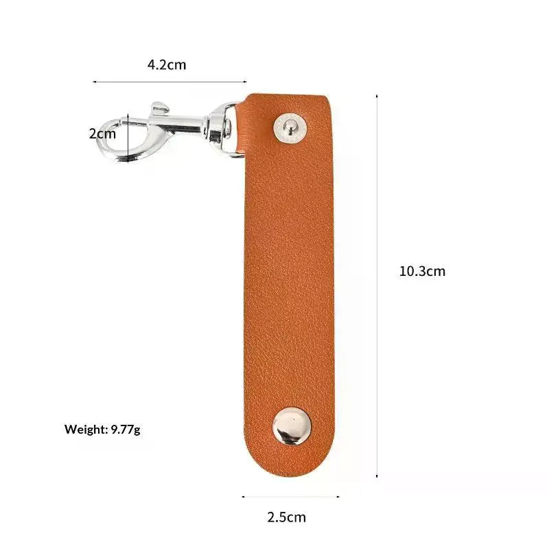 Fashion PU Leather Keychain Simple Keychain Pendant Anti-lost Key Chain Creative Car Key Strap Fashion Jewelry Bag Decoration Qme