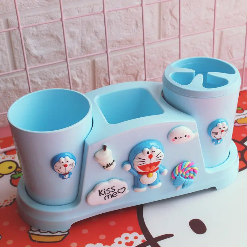 Hello Kitty Kuromi Toothbrush Holder Home Bathroom Storage Box Qme 7
