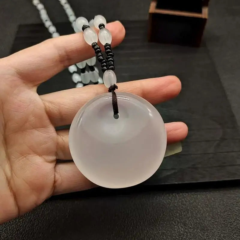 Sunlight UV Color Change Necklace Water Drop Pendent Necklace For Women Unisex Lucky Long Pendant Sweater Chain Ornaments Qme A5