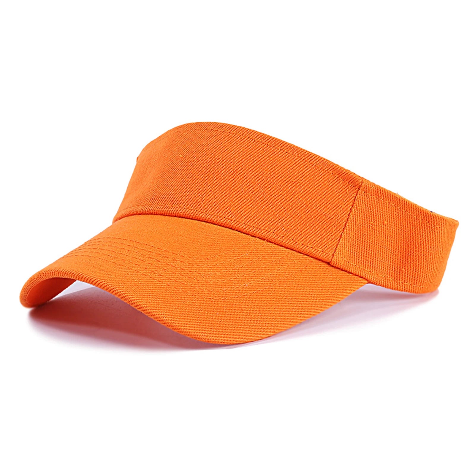 Men and Women Empty Top Sports Hat Running Hiking Sun Protection Cap Solid Color Fashion Casual Outdoor Hiking Sun Shaded Cap Qme Orange One Size